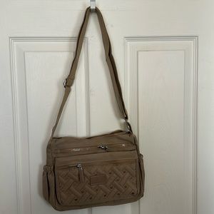 Tan handbag